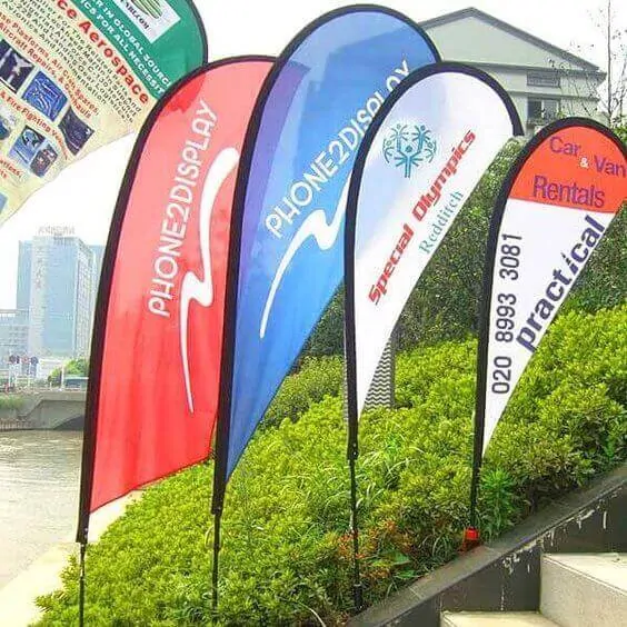 Want a Thriving Business? Get Yourself Customized Teardrop Flags