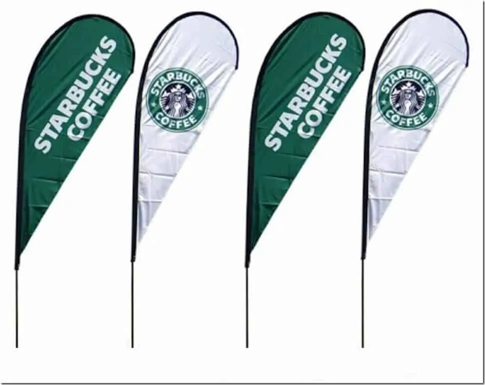 A teardrop flag can help market your coffee shop - Learn how! (12)