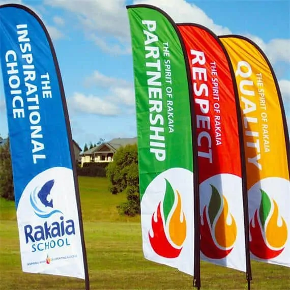COVID-19 feather flags are the best for informing your customers about your business