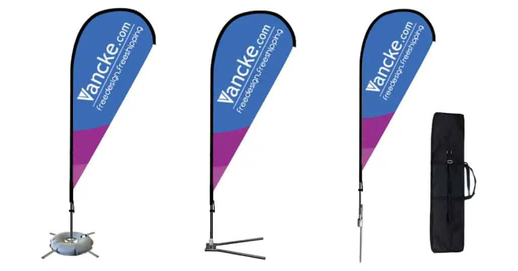 custom teardrop flags