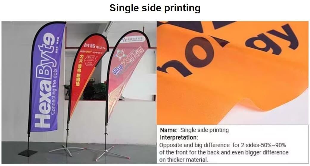 Single-Sided Feather Flags