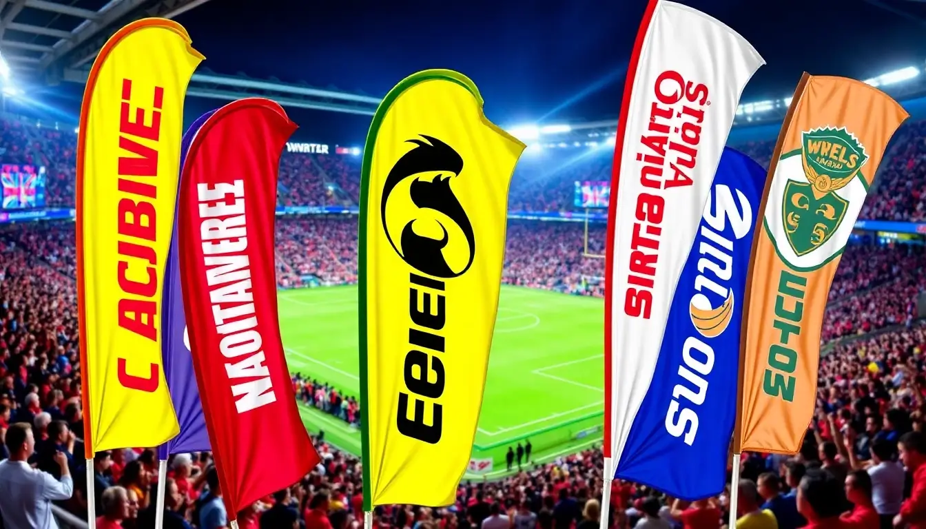 15 Custom Feather Flags for Sports Events That Will Make Your Team Stand Out!