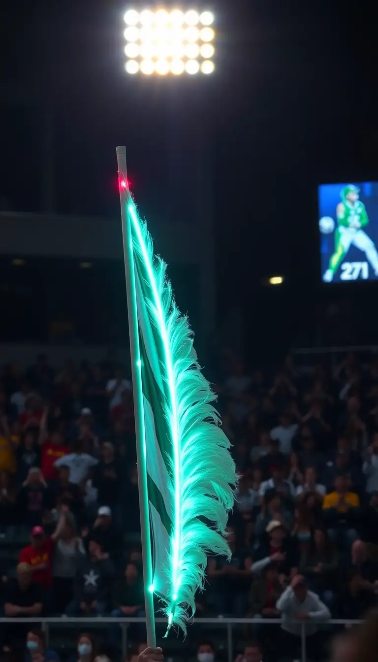 15 Custom Feather Flags for Sports Events That Will Make Your Team Stand Out! - Glow-in-the-Dark Designs