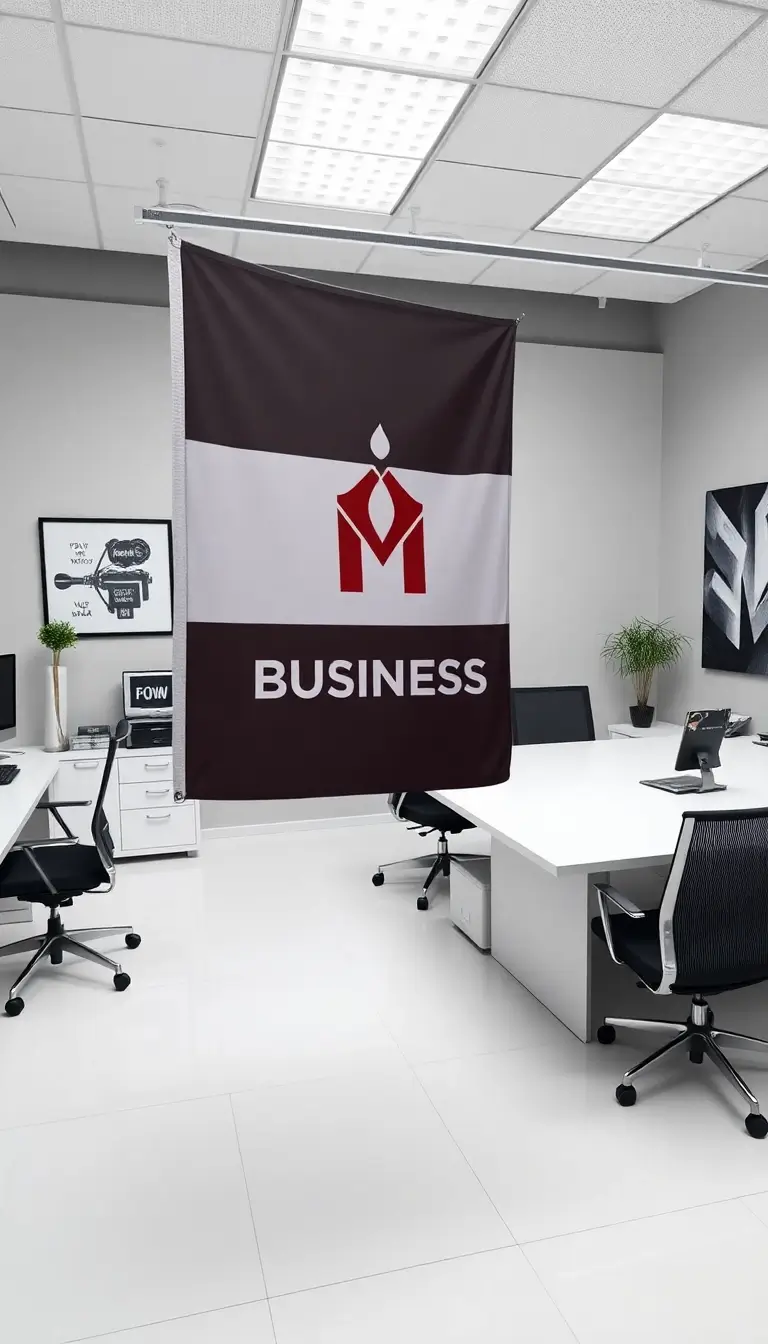 15 Custom Printed Flags That Will Transform Your Space (You Won't Believe #7!) - 14. Custom Business Flag