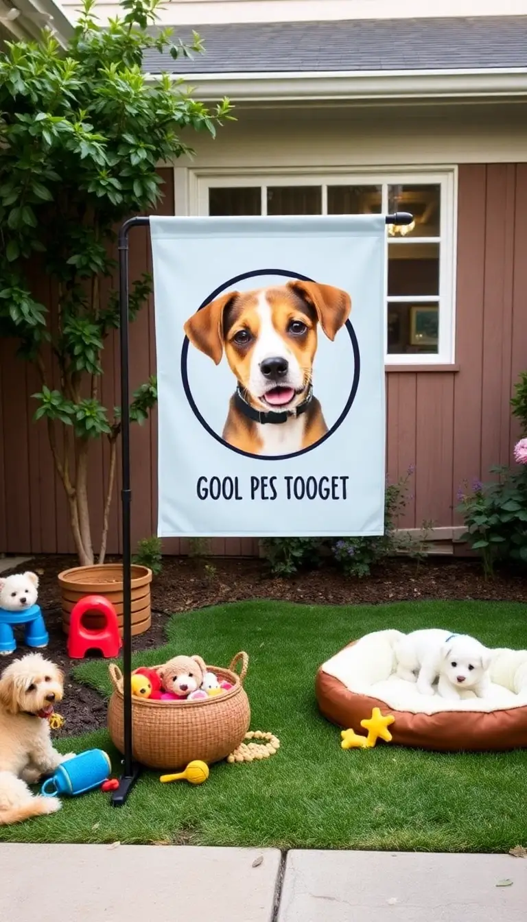 10 Jaw-Dropping Custom Printed Flags That'll Make Your Space Stand Out! - 8. Pet-Themed Flags