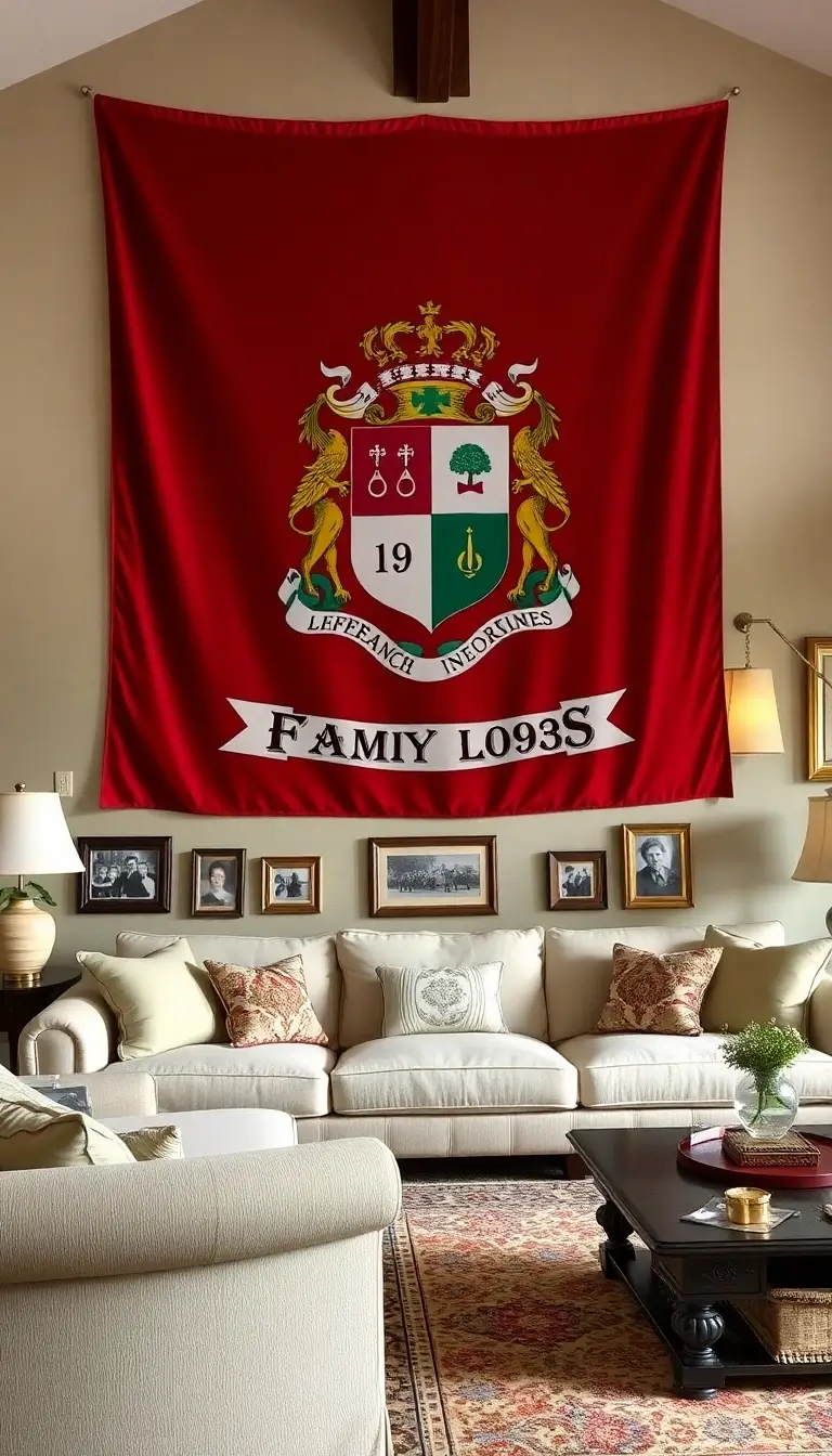 15 Custom Printed Flags That Will Transform Your Space (You Won't Believe #7!) - 1. Personalized Family Crest Flag