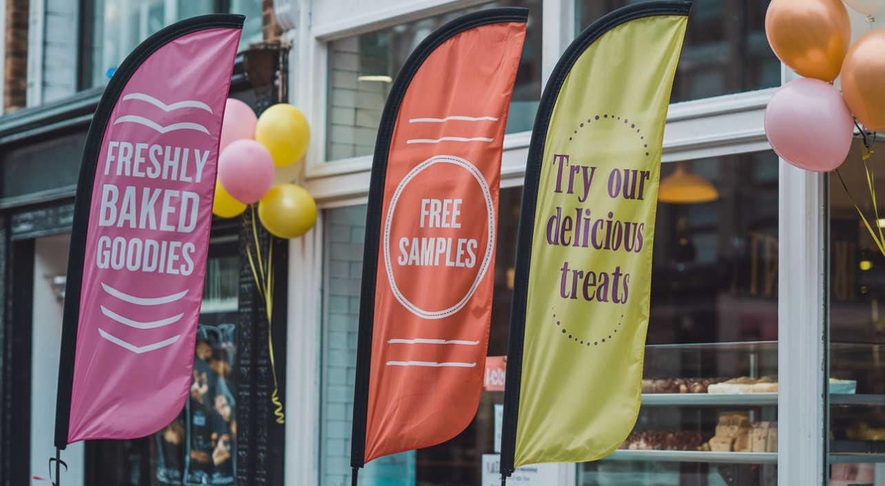 Feather Flags for Trade Show Booths