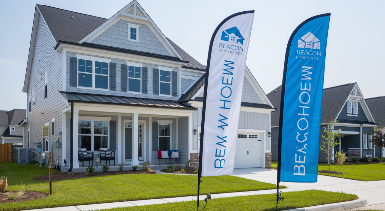 Feather Flags for Real Estate Marketing