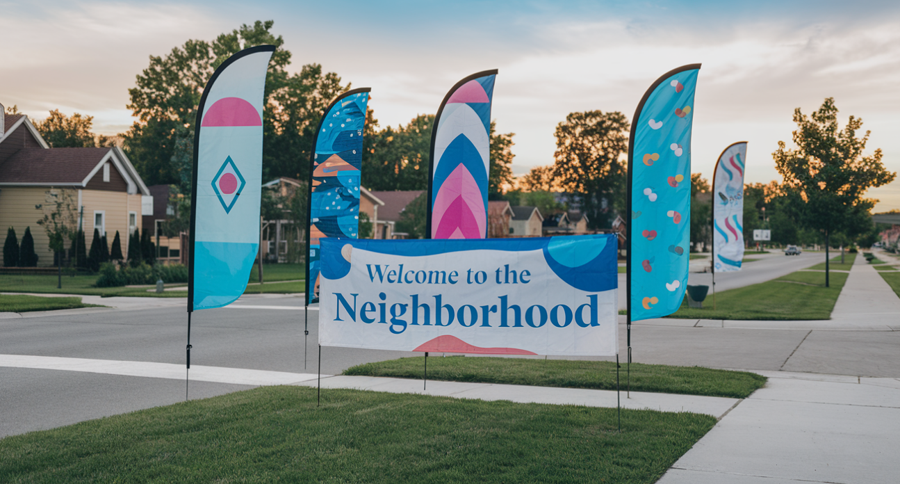 Using Feather Flags to Promote Events