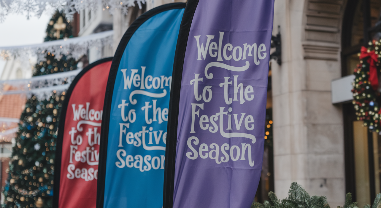 Seasonal Promotions with Feather Flags