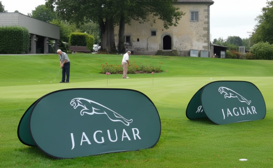 horizontal pop out banner