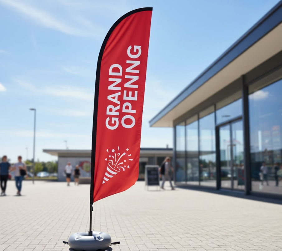 custom feather flags