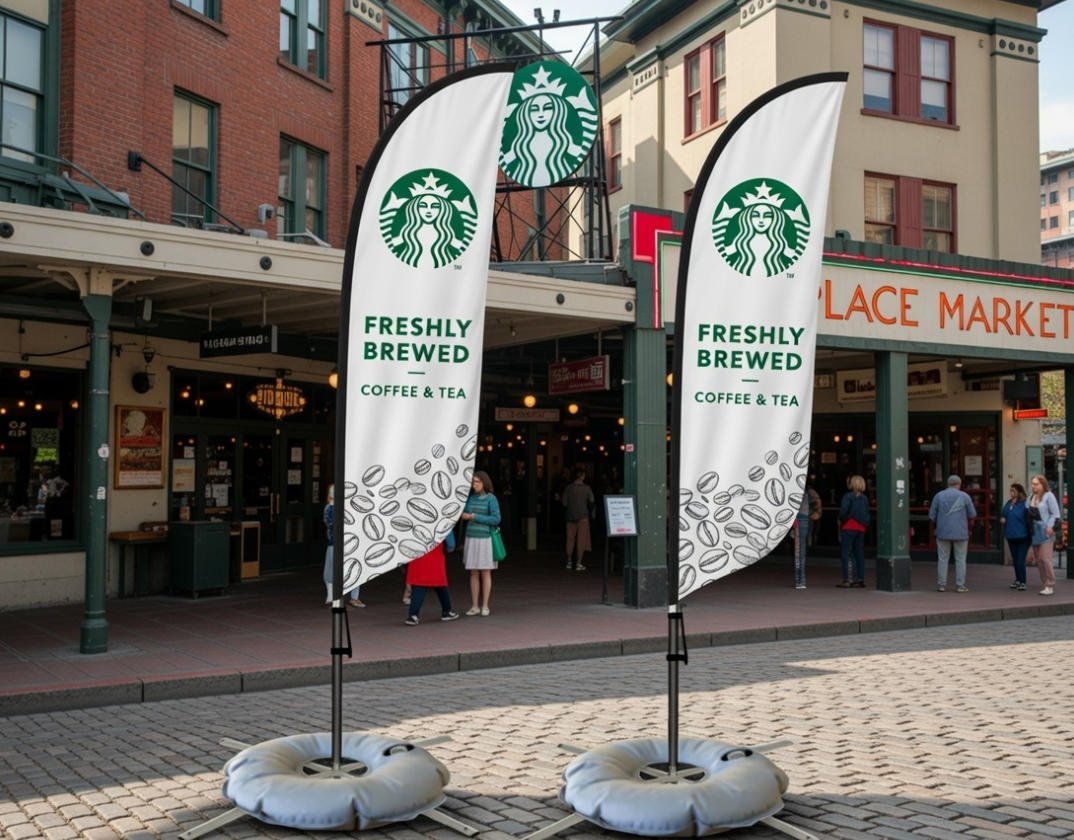 custom feather flags