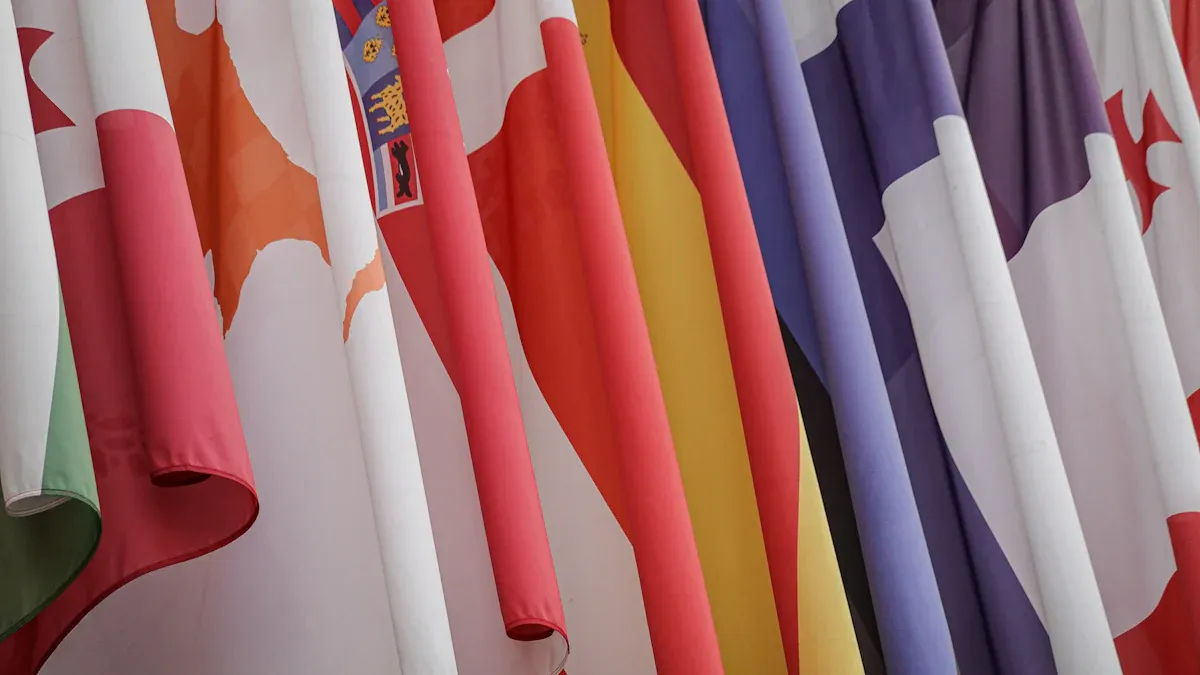 Types of Outdoor Advertising Flags