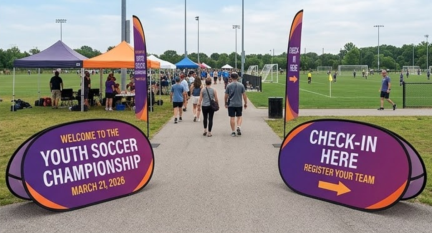Wholesale custom soccer A-frame banners