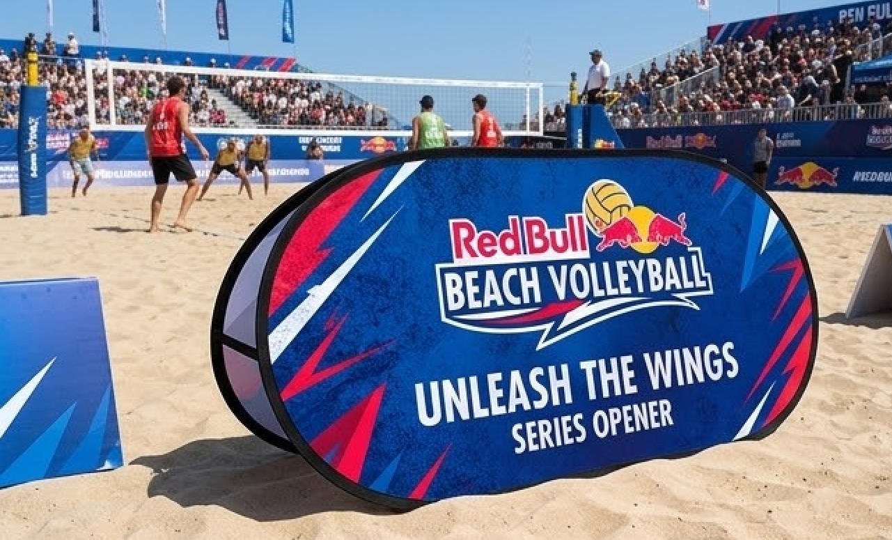 Pop Up A-Frames for Sand Volleyball Tournaments