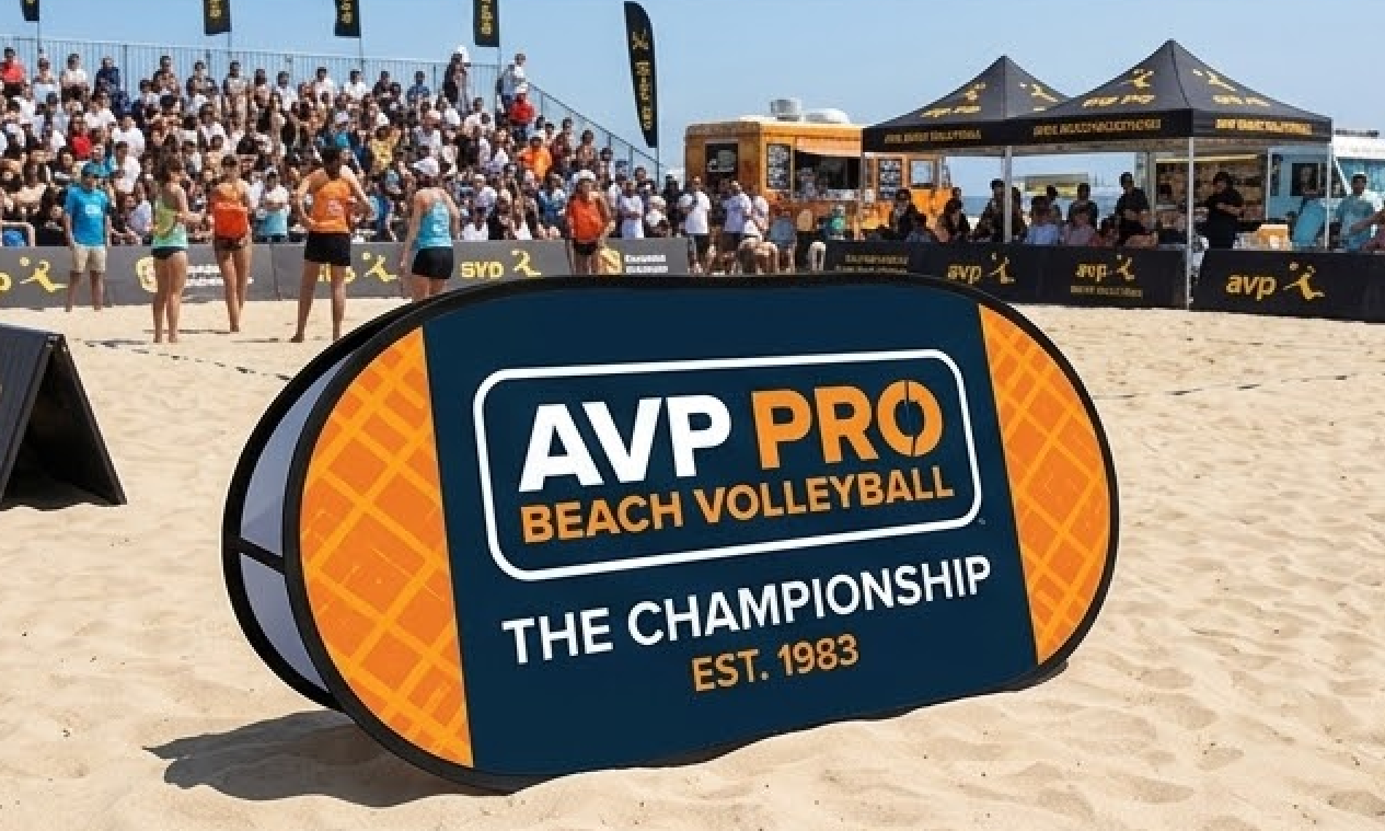 Pop Up A-Frames for Sand Volleyball Tournaments