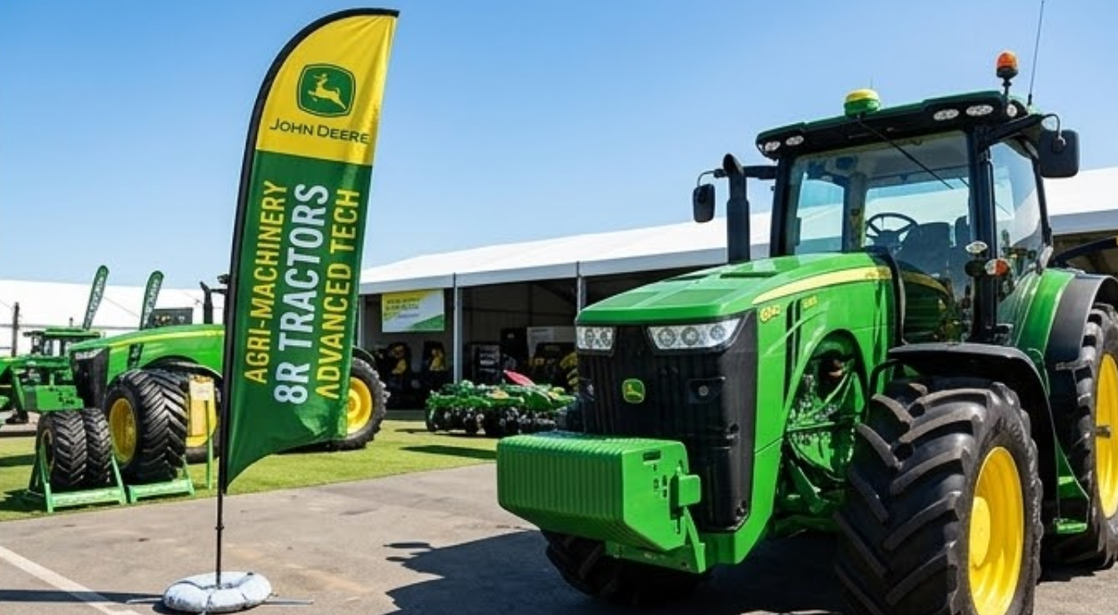 Marketing Heavy Equipment: Best Flags for Tractor & Agri-Machinery Shows