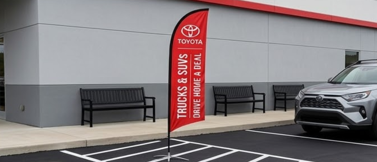 custom feather flags