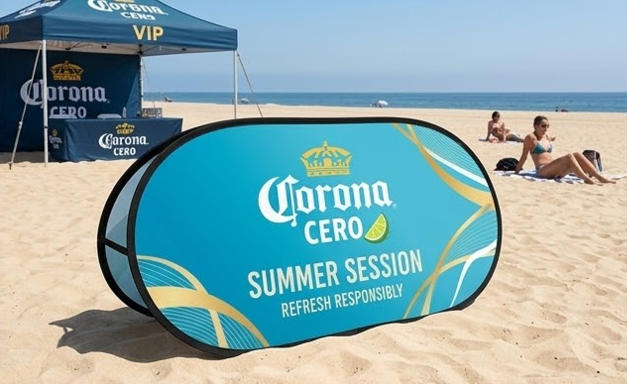 Pop Up A-Frames for Sand Volleyball Tournaments