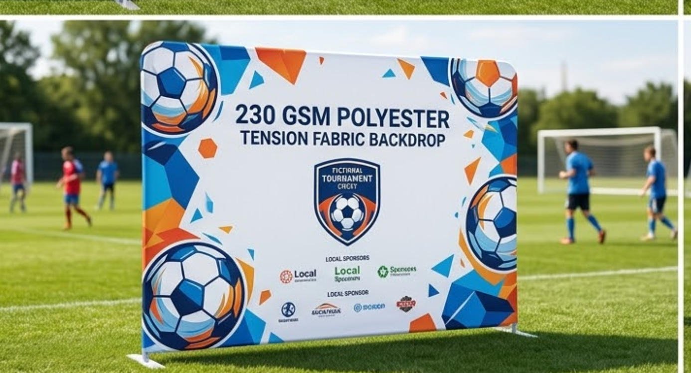 Custom mesh soccer banners for windy outdoor fields