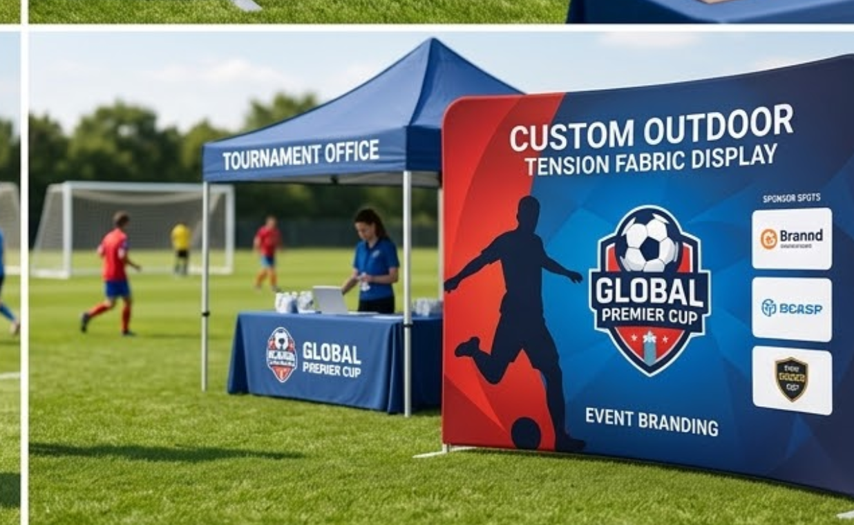 Outdoor Tension Fabric Backdrop