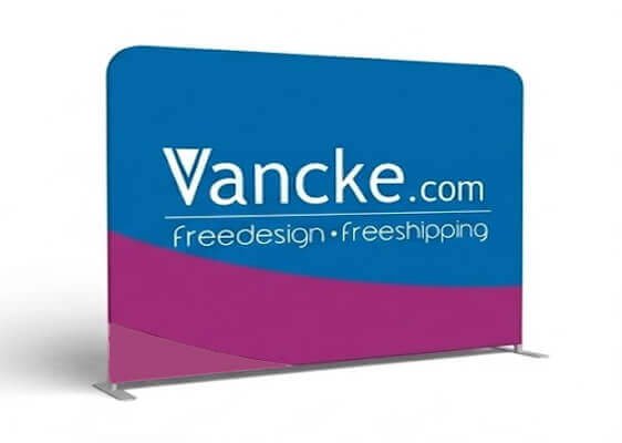 Straight shape tension fabric backdrop