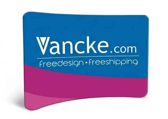curved tension fabric backdrop